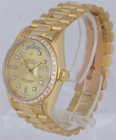 rolex gold presidential for sale|pre owned Rolex president gold.